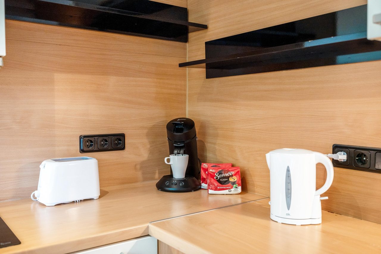 Küche, Ferienwohnung am Edersee · Kamin & 2 Schlafzimmer